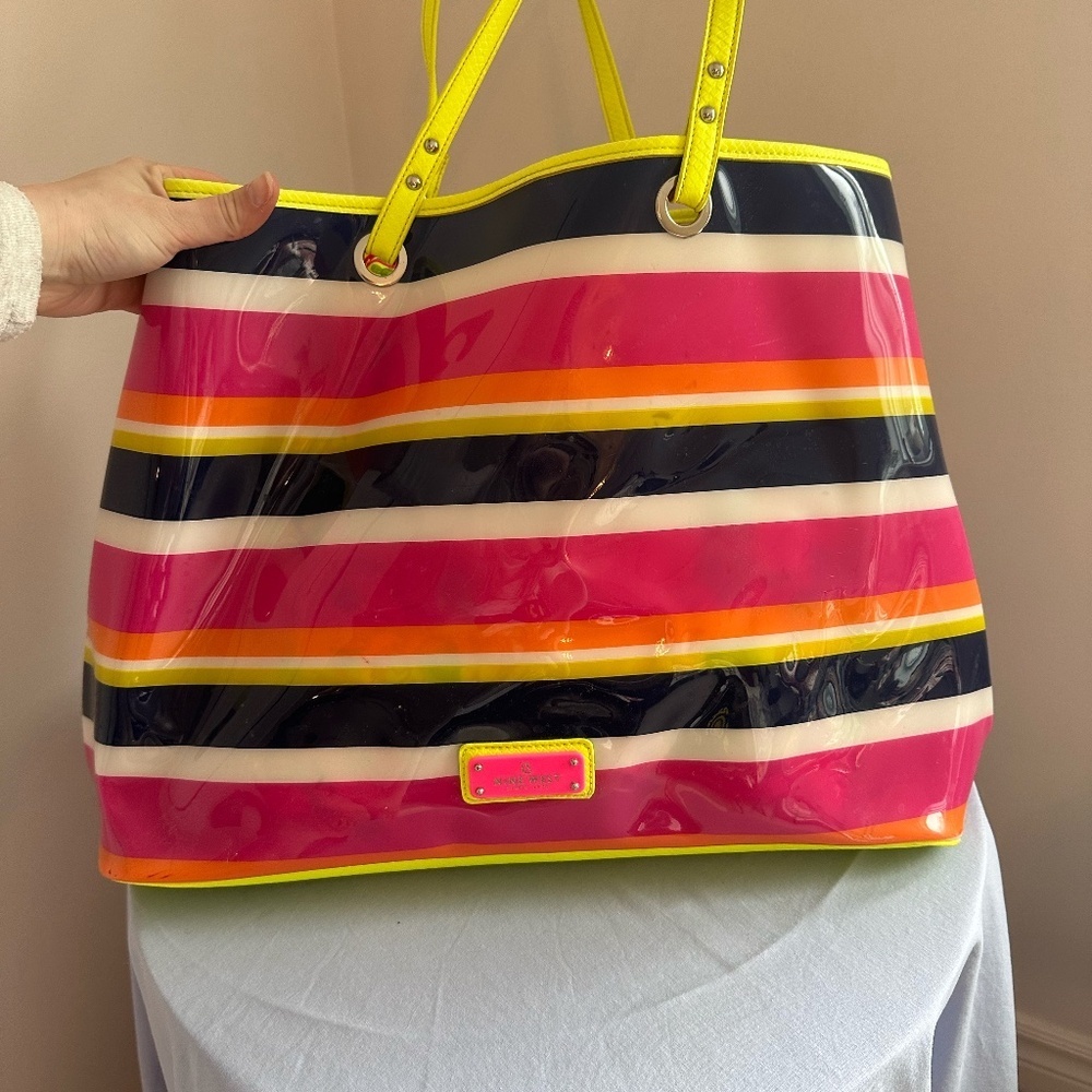 Nine West PVC Rainbow Tote